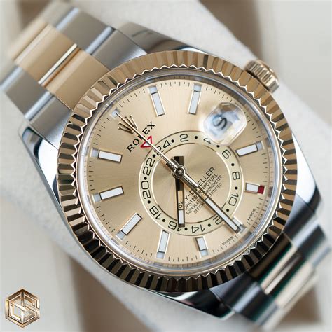 rolex sky dweller bi metal